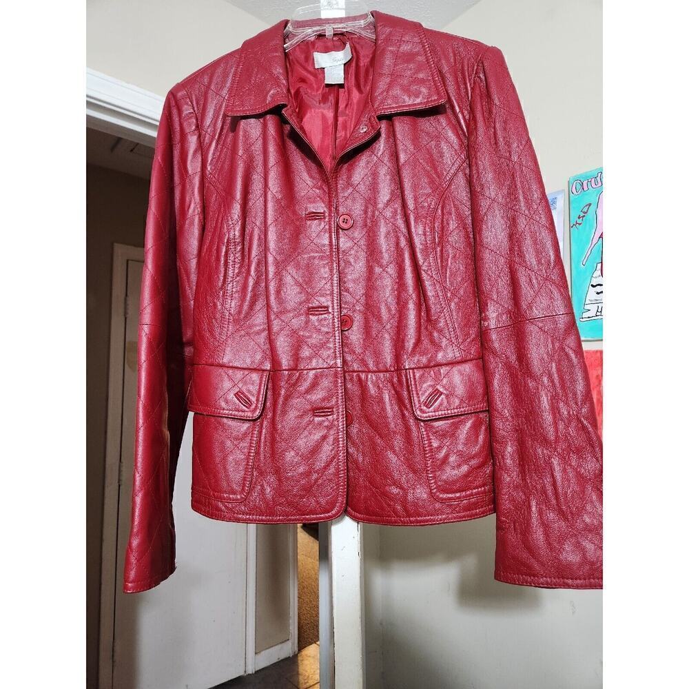 Leather Jacket Length 20' p2p 23'